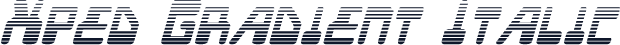 Xped Gradient Italic