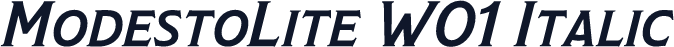 ModestoLite W01 Italic