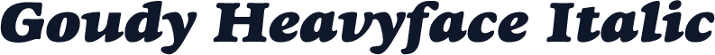 Goudy Heavyface Italic