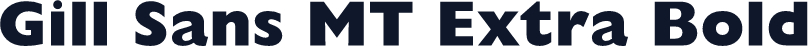 Gill Sans MT Extra Bold