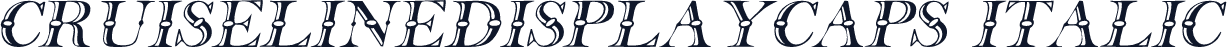 CruiselineDisplayCaps Italic