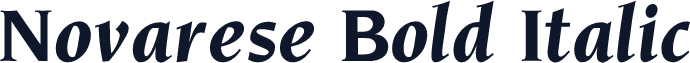 Novarese Bold Italic