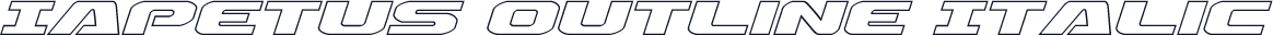 Iapetus Outline Italic