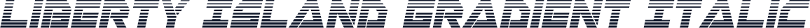 Liberty Island Gradient Italic