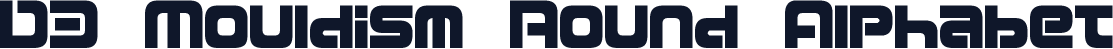 D3 Mouldism Round Alphabet