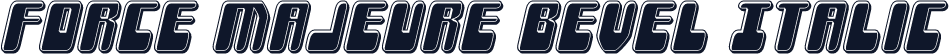 Force Majeure Bevel Italic