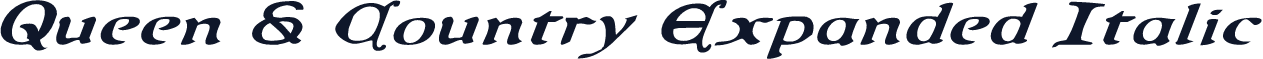 Queen & Country Expanded Italic