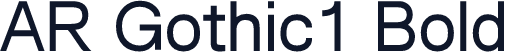 AR Gothic1 Bold