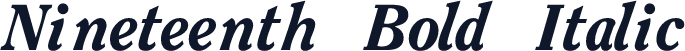 Nineteenth Bold Italic