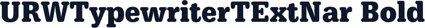 URWTypewriterTExtNar Bold