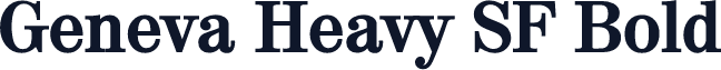 Geneva Heavy SF Bold