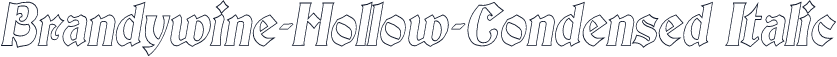 Brandywine-Hollow-Condensed Italic