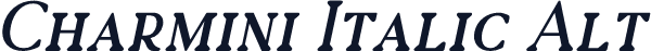 Charmini Italic Alt