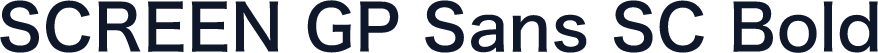 SCREEN GP Sans SC Bold