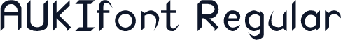 AUKIfont Regular