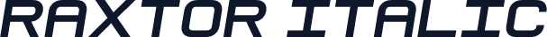 Raxtor Italic