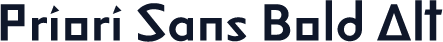 Priori Sans Bold Alt