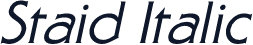 Staid Italic