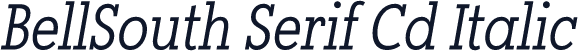 BellSouth Serif Cd Italic