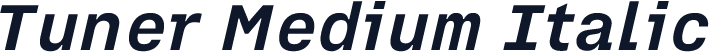 Tuner Medium Italic
