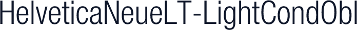 HelveticaNeueLT-LightCondObl
