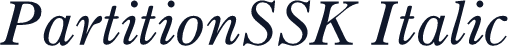 PartitionSSK Italic