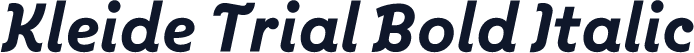 Kleide Trial Bold Italic