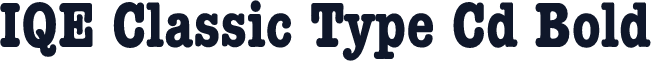 IQE Classic Type Cd Bold