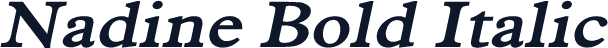 Nadine Bold Italic