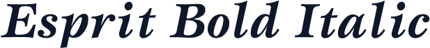 Esprit Bold Italic