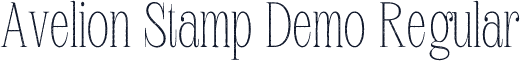 Avelion Stamp Demo Regular