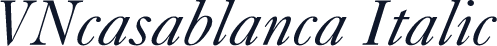 VNcasablanca Italic