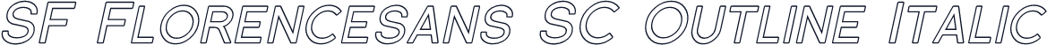 SF Florencesans SC Outline Italic