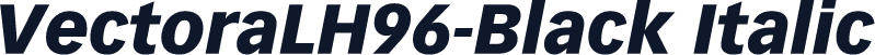 VectoraLH96-Black Italic