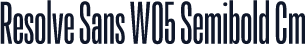 Resolve Sans W05 Semibold Cm