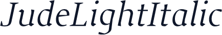 JudeLightItalic