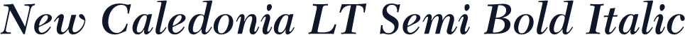 New Caledonia LT Semi Bold Italic