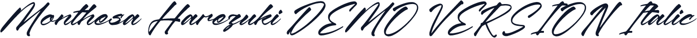 Monthesa Harezuki DEMO VERSION Italic