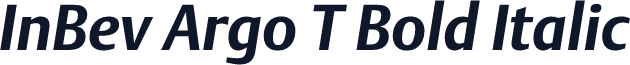InBev Argo T Bold Italic