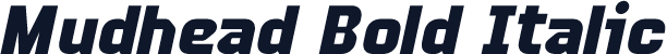 Mudhead Bold Italic