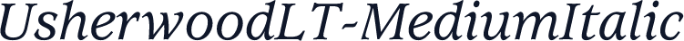 UsherwoodLT-MediumItalic