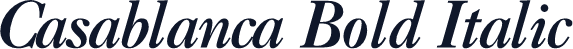 Casablanca Bold Italic