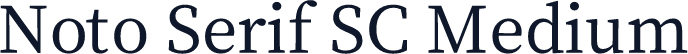 Noto Serif SC Medium