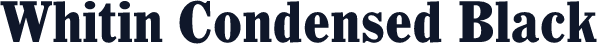 Whitin Condensed Black
