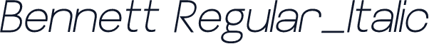 Bennett Regular_Italic