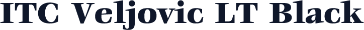 ITC Veljovic LT Black