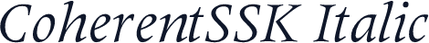 CoherentSSK Italic