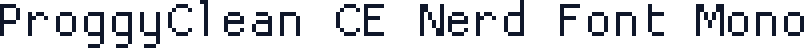 ProggyClean CE Nerd Font Mono