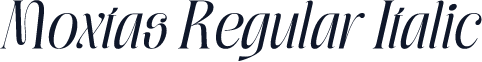 Moxtas Regular Italic