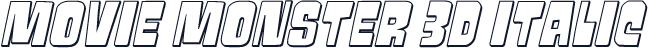 Movie Monster 3D Italic